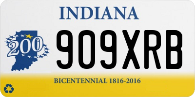 IN license plate 909XRB