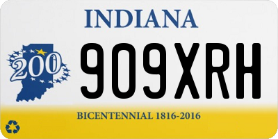IN license plate 909XRH