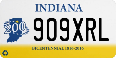 IN license plate 909XRL