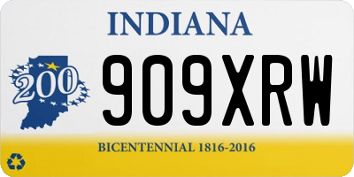 IN license plate 909XRW