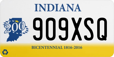 IN license plate 909XSQ
