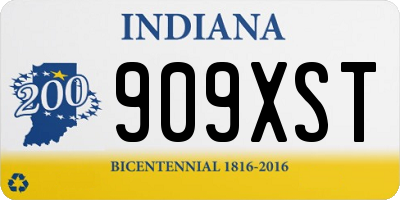 IN license plate 909XST