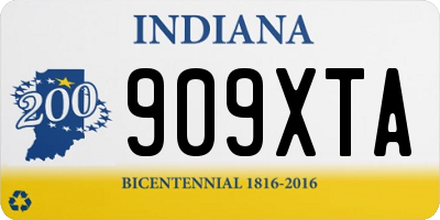 IN license plate 909XTA