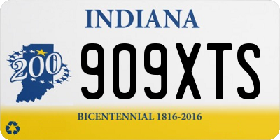 IN license plate 909XTS