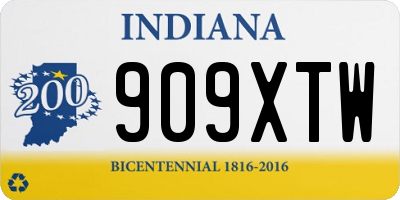 IN license plate 909XTW