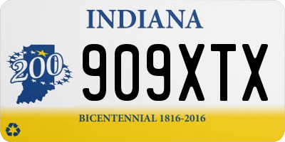 IN license plate 909XTX