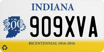 IN license plate 909XVA