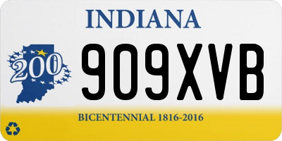 IN license plate 909XVB