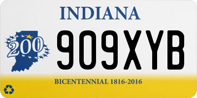 IN license plate 909XYB