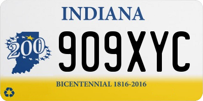 IN license plate 909XYC
