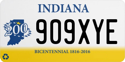 IN license plate 909XYE