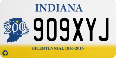 IN license plate 909XYJ