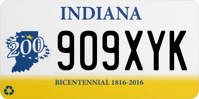 IN license plate 909XYK