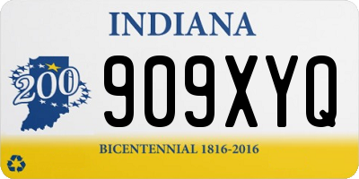 IN license plate 909XYQ