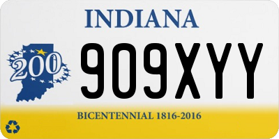 IN license plate 909XYY