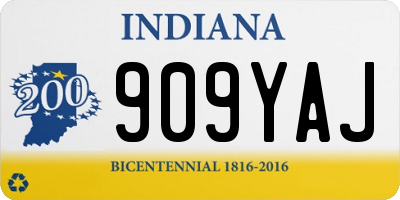 IN license plate 909YAJ