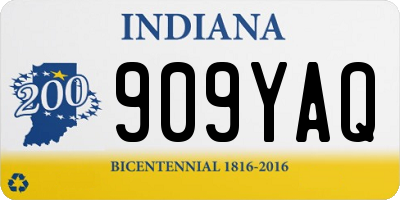 IN license plate 909YAQ