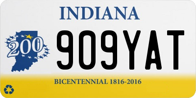 IN license plate 909YAT