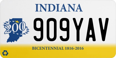 IN license plate 909YAV