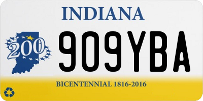 IN license plate 909YBA