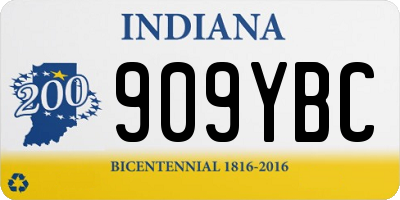IN license plate 909YBC