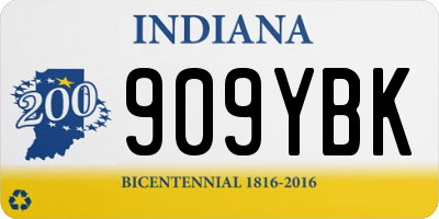 IN license plate 909YBK