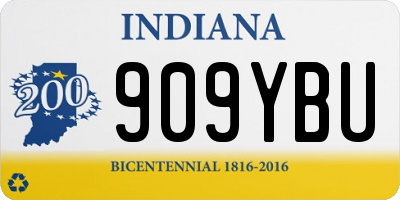 IN license plate 909YBU
