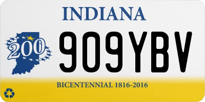IN license plate 909YBV