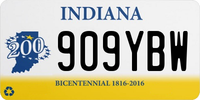 IN license plate 909YBW