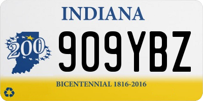 IN license plate 909YBZ