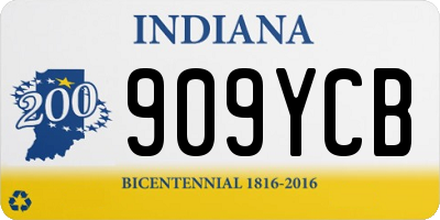 IN license plate 909YCB