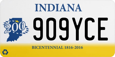 IN license plate 909YCE