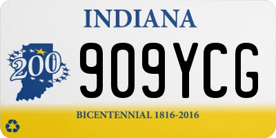 IN license plate 909YCG