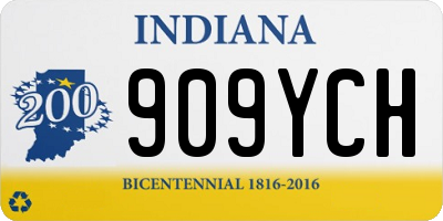 IN license plate 909YCH