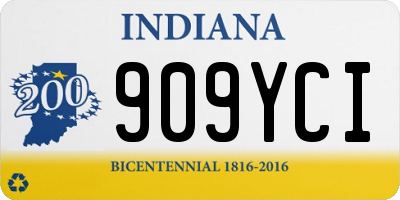 IN license plate 909YCI