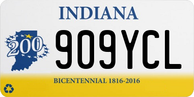 IN license plate 909YCL