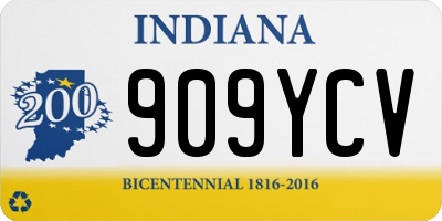 IN license plate 909YCV