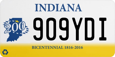 IN license plate 909YDI