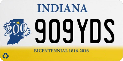 IN license plate 909YDS