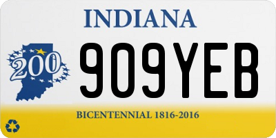 IN license plate 909YEB