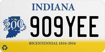 IN license plate 909YEE