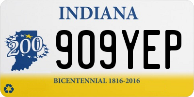 IN license plate 909YEP