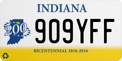 IN license plate 909YFF