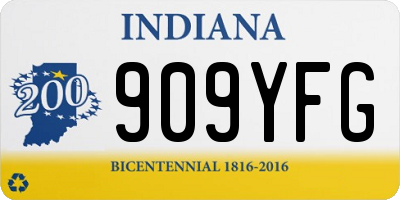 IN license plate 909YFG