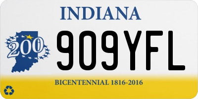 IN license plate 909YFL