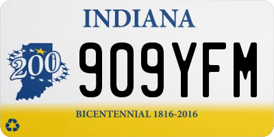 IN license plate 909YFM