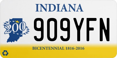 IN license plate 909YFN