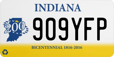IN license plate 909YFP