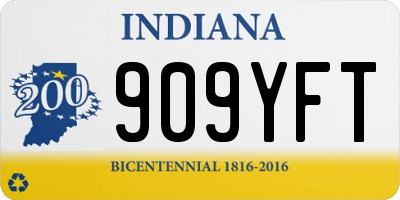 IN license plate 909YFT