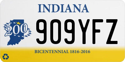 IN license plate 909YFZ